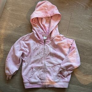 GAP Toddler Pink Tie Dye Zip-Up Hoodie